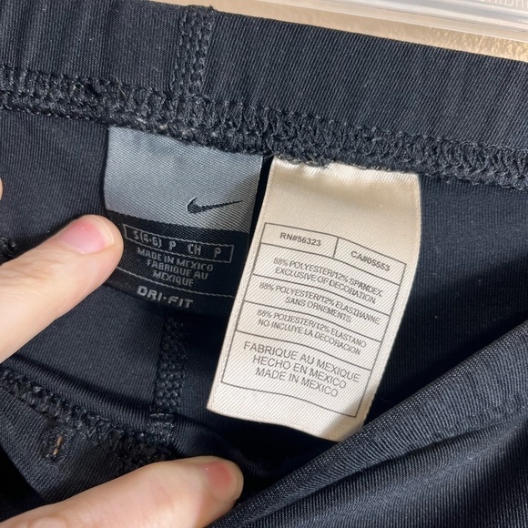 Vintage Nike Dri Activewear Pants Black Y2K Logo Swoosh Zip Back Pocket Small - Picture 9 of 10